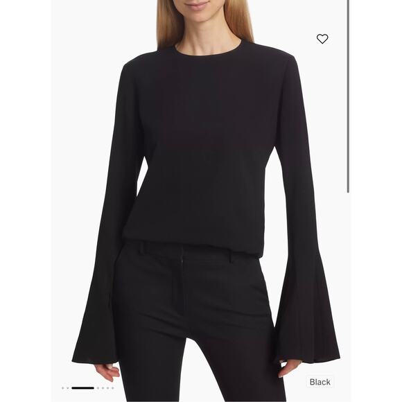 Frame Flutter-Sleeve black women’s top $398.00 retail size XS (New) - Picture 3 of 7